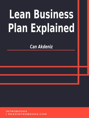 cover image of Lean Business Plan Explained